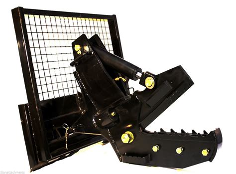 rotating tree shear skid steer|tree cutter attachment skid steer.